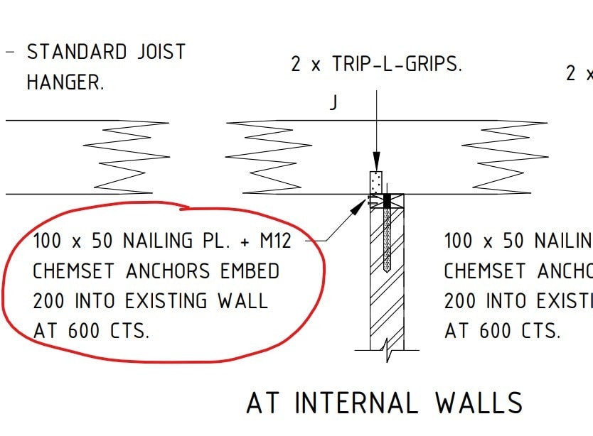 Chemset anchor into top of 110mm wide clay brickwork masonry...