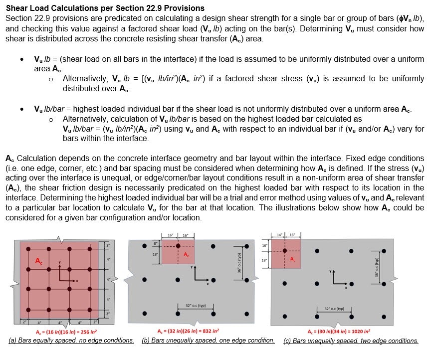Shear Friction Design using ACI 31819 AnchoringtoConcrete P...