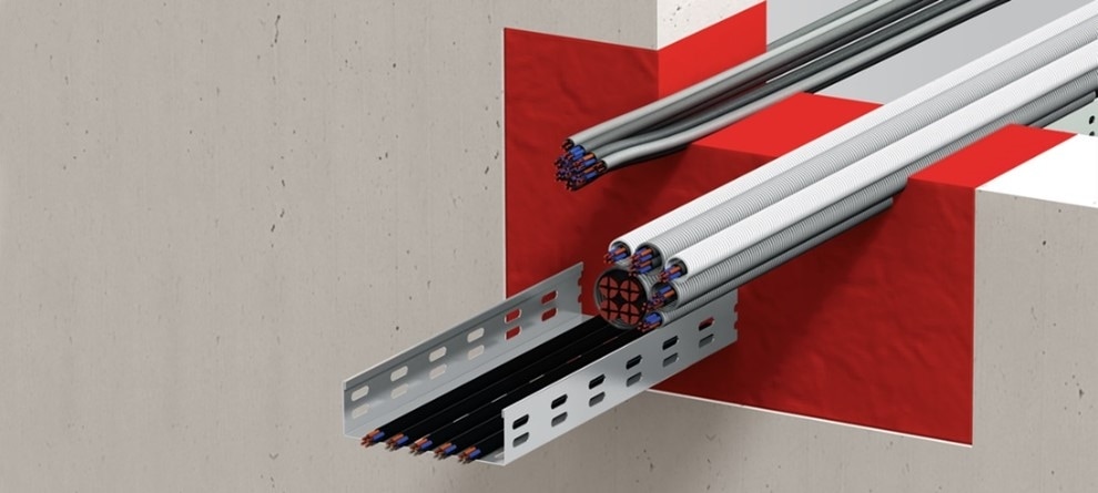 Zabudowy przeciwpożarowe trakcji kablowych