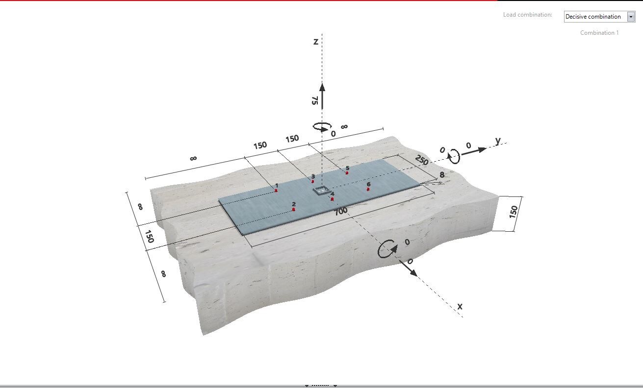Loading Input When Design Ask HILTI