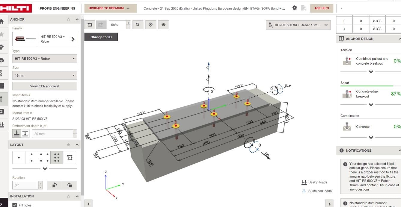 Hilti Anchor / Rebar rebar design, Anchor Bolts, Minimum emb...