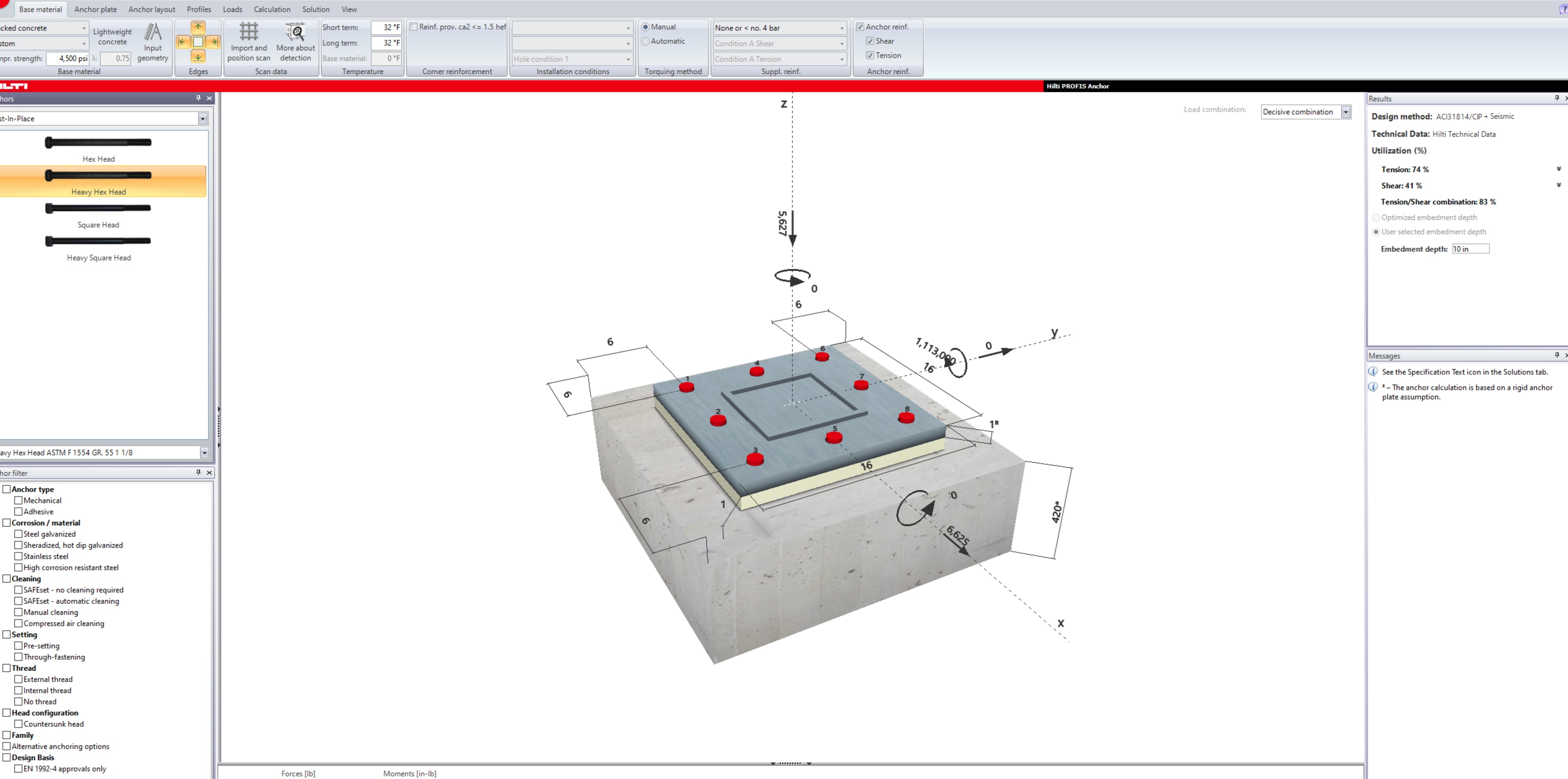 CIP anchor too close to edge of concrete Min Edge Distance i...
