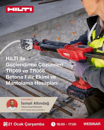 HILTI ile Güçlendirme Çözümleri TR069 ve TR066 Betona Filiz Ekimi ve Mantolama Hesapları