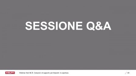 Capitolo 6: Soluzioni Hilti e Q&A