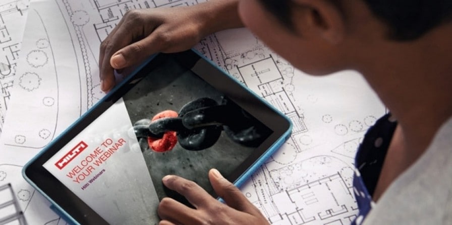 Como criar uma conta no Ask Hilti  e registrar-se em um webinar