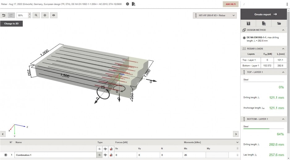 PROFIS Engineering - Highlights des neuen Moduls für nachträgliche Bewehrungsanschlüsse