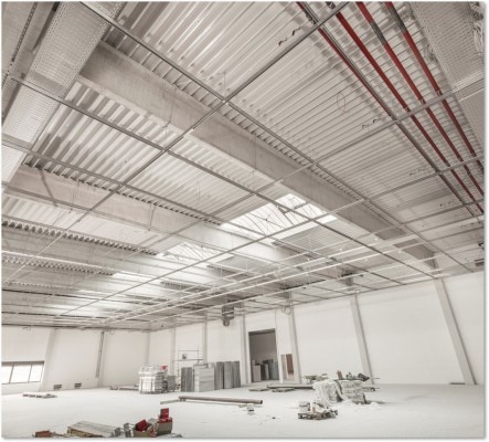 Gegenüberstellung von gewerkespezifischen Hängern und Installationsraster Hilti „GRID-System“ 