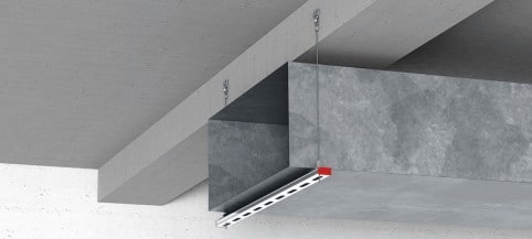 Sistema di sospensione a cavo per impianti di ventilazione