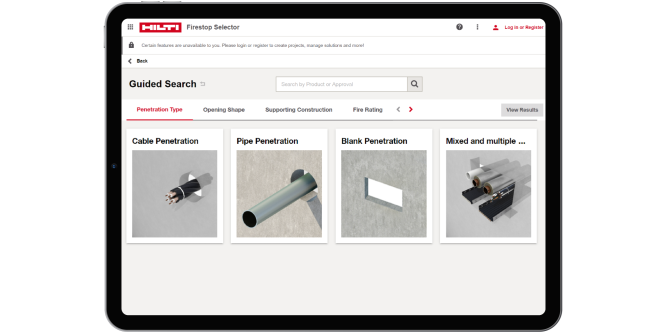 HILTI FIRESTOP SELECTOR İLE TASARIMDA HIZLI, GÜVENLİ VE MEVZUATA UYGUN ÇÖZÜMLER