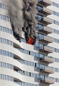 Rainscreen cladding and Fire