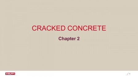 How performance of fasteners in cracked concrete are assessed