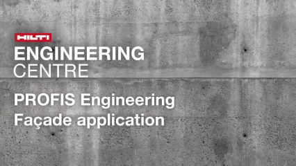PROFIS Engineering Façade application
