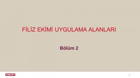 Bölüm 2 - Filiz Ekimi Uygulama Alanları