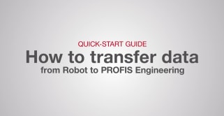How to Transfer Data from Robot to PROFIS Engineering