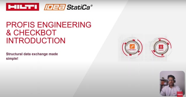 Webinar recording: integrating PROFIS Engineering with IDEA Statica through Checkbot
