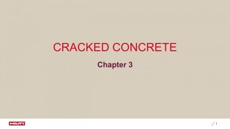 How Carcked Concrete Influence Fastening Design
