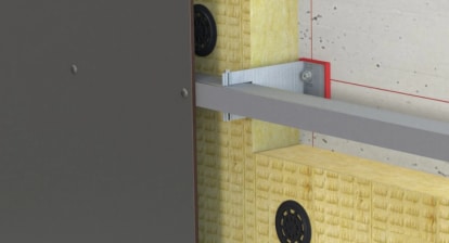 [FR] FIXATION D'UNE FAÇADE VENTILÉE SUR UN MATÉRIAU DE FAIBLE RÉSISTANCE