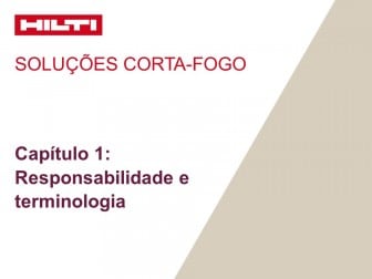 Soluções corta-fogo - Capítulo 1: Responsabilidade e terminologia