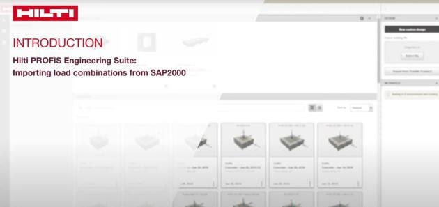 PROFIS ENGINEERING: CÁCH NHẬP TỔ HỢP TẢI TRỌNG TỪ SAP2000