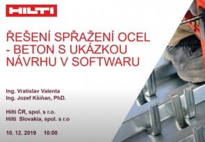 Řešení spřažení ocel - beton s ukázkou návrhu v softwaru - video