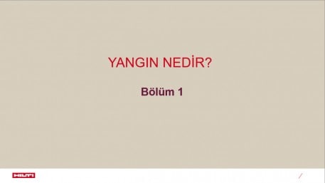 Bölüm 1 - Yangın Nedir?