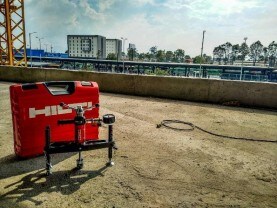 Serviço de Testes de Ancoragens HILTI em obra (On site Testing)