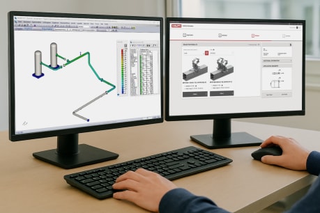 Rohrleitungsplanung aus Sicht des Planungsbüros: Fixpunkte & Gleiter mit ROHR2 und dem Hilti Fixpoint Calculator (Dauer 60min.)