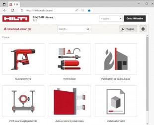 Hilti BIM/CAD kirjaston perusteet