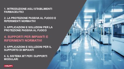 Capitolo 5: Supporti per impianti – introduzione e normativa