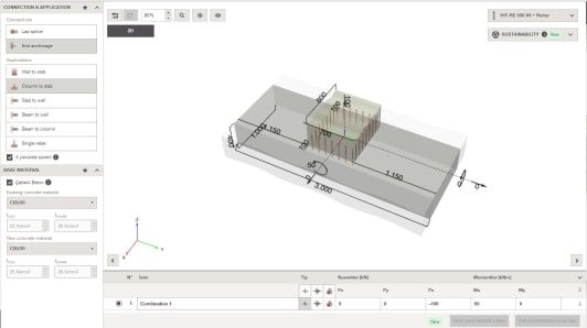 PROFIS ENGINEERING SUITE YAPISAL BAĞLANTILAR İÇİN FİLİZ EKİMİ TASARIMI