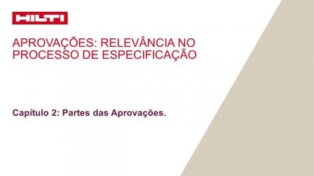 Aprovações – Capítulo 2: Partes das Aprovações.