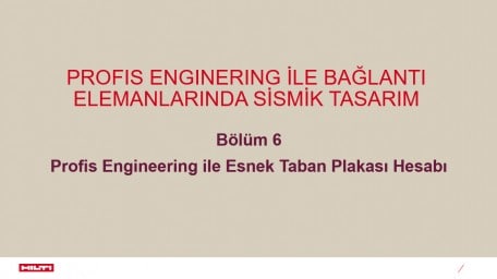 Bölüm 6 - Profis Engineering ile Esnek Taban Plakası Hesabı