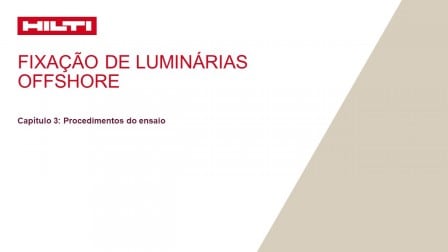 Capítulo 3: Procedimentos do ensaio 