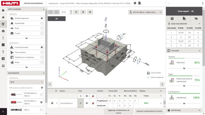 PROFIS Engineering - Selettore Intelligente della Piastra Base