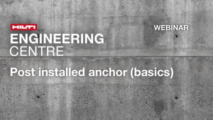 Post installed anchors in concrete (basics)