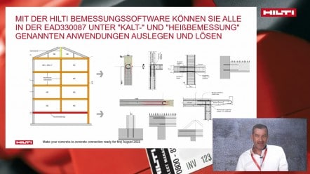 WEBINAR Hilti - HIT-FP 700-R - machen Sie ihren nachträglichen Bewehrungsanschluss sicher gegen Brandeinwirkung