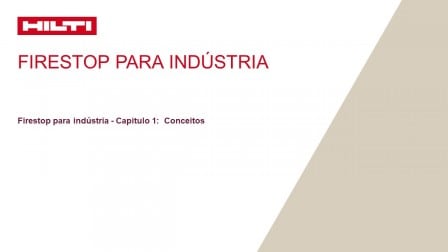 Firestop para indústria - Capitulo 1:  Conceitos