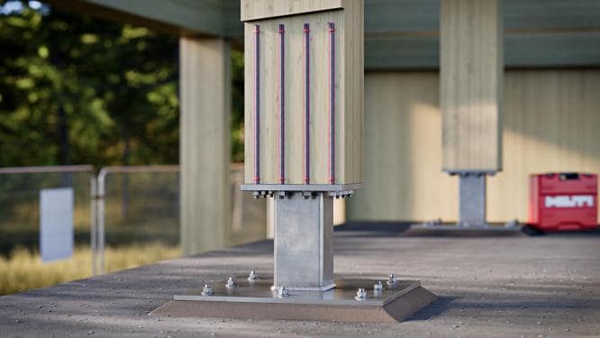Glued-In Rods – RE 500 V4 for timber connections and reinforcement applications
