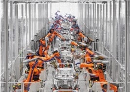 Ancoragens para robôs no setor automobilístico
