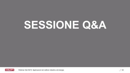 Capitolo 6: Soluzioni Hilti e Q&A