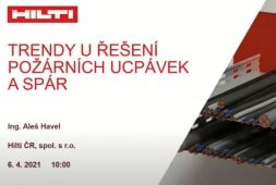 Trendy u řešení požárních ucpávek a spár - video
