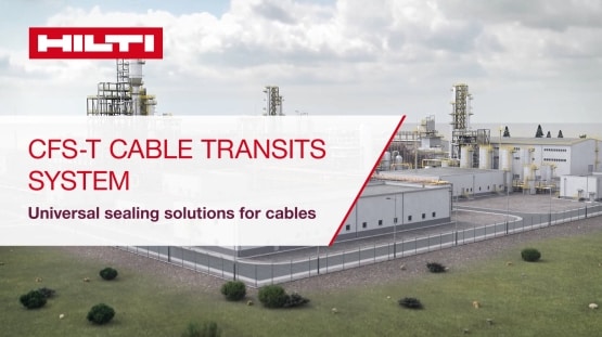 Hilti Cable Transit -järjestelmä