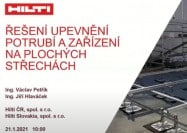 Řešení upevnění potrubí a zařízení na plochých střechách - video