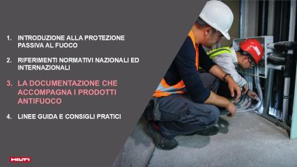 Capitolo 4: Documentazione prodotti antifuoco