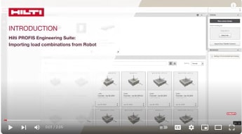 PROFIS ENGINEERING: CÁCH NHẬP TỔ HỢP TẢI TRỌNG TỪ ROBOT