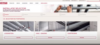 PRÉSENTATION du système d'installation de Hilti: Sélecteur de Supports Types - capacité de charge