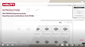 PROFIS ENGINEERING: CÁCH NHẬP TỔ HỢP TẢI TRỌNG TỪ ETABs